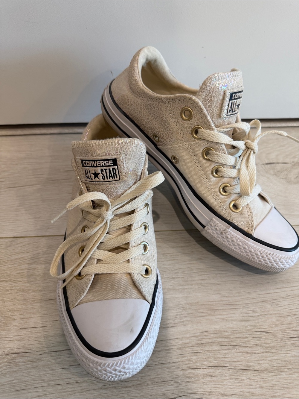 Converse Kids Cream Low-Top Sneakers